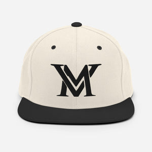 MyVybz Snapback Hat dual color white/black